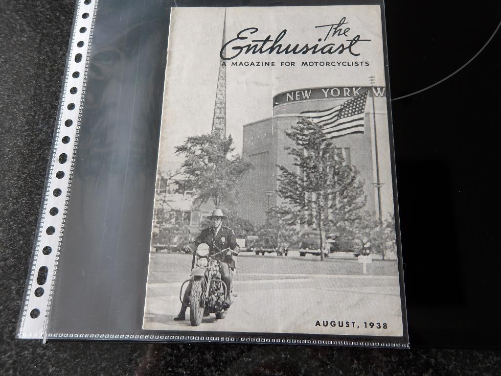 Harley Davidson The Enthusiast Aug 1938, Verzenden, Harley-Davidson of Buell