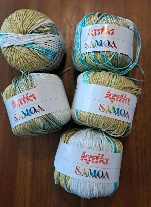 Katia Samoa Breigaren Haakgaren - 5 Bollen, Hobby en Vrije tijd, Breien en Haken, Nieuw, Breien of Haken, Wol of Garen, Ophalen of Verzenden