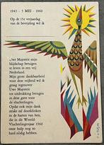 kaart bevrijding 1945 1960 hulp vluchtelingen C van Velsen, Verzamelen, Ophalen of Verzenden, 1940 tot 1960