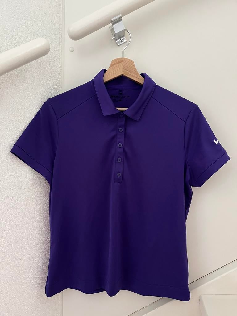 Nike golf polo maat L paars, Paars, Ophalen of Verzenden, Zo goed als nieuw, Maat 42/44 (L)