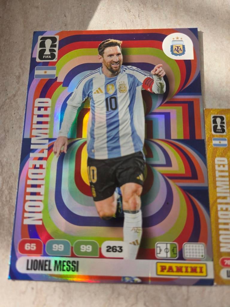 Panini FIFA World Cup 2026 Messi XXL & Premium Gold Kaart, Ophalen