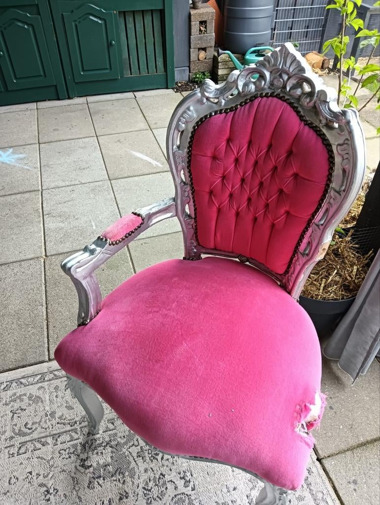 Opknapper fauteuil, leuning ontbreekt, Antiek en Kunst, Ophalen