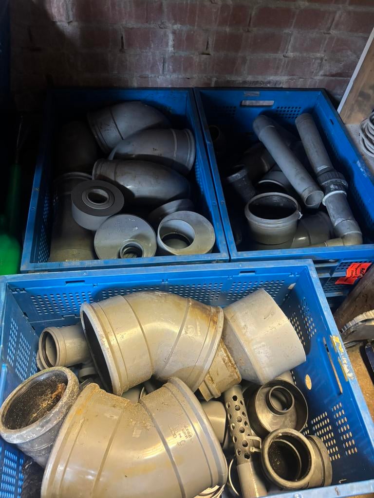 Pvc, Doe-het-zelf en Verbouw, Buizen en Afvoer, Ophalen, Bochten, Gebruikt, Pvc