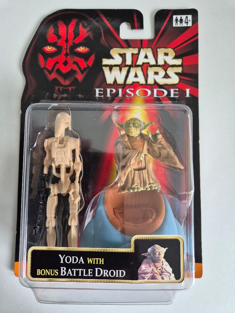 Star Wars EP1 Yoda + Bonus Battle Droid, Ophalen of Verzenden, Nieuw, Actiefiguurtje