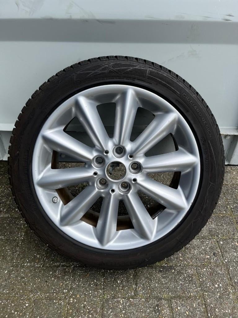 Winterwielset Mini Clubman 17 Inch, Auto-onderdelen, Banden en Velgen, Ophalen, Gebruikt, Banden en Velgen, 17 inch