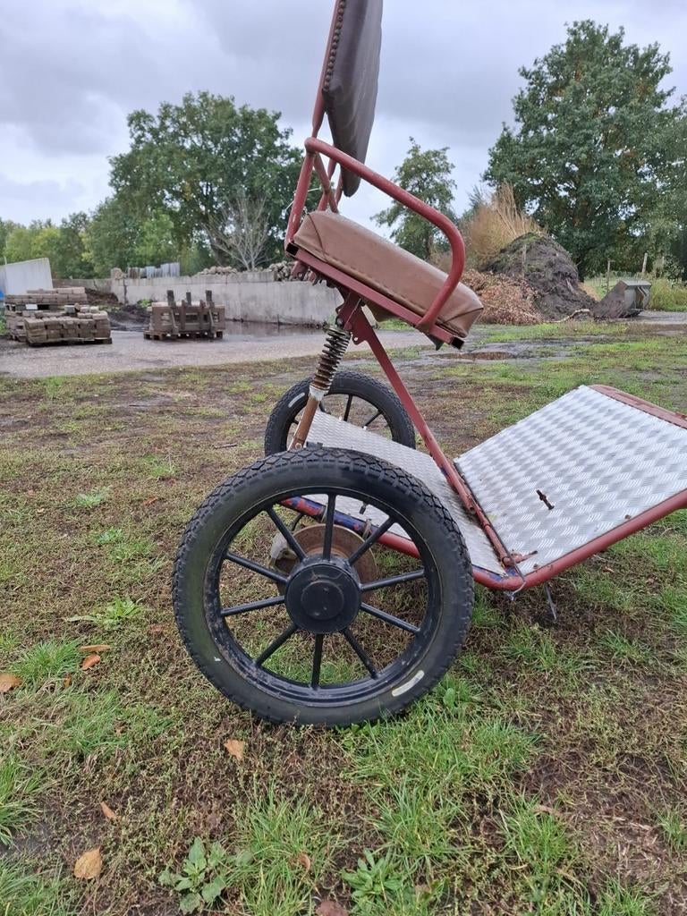 Leuke sulky voor D-pony of klein paard, Dieren en Toebehoren, Rijtuigen en Koetsen, Gebruikt, Overige typen
