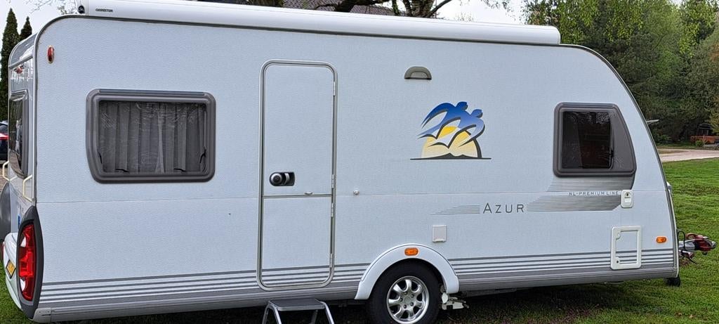 Knaus Azur 500 uit 2008 met mover en voortent, Rondzit, Frans bed, 7 tot 8 meter, Particulier