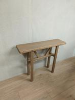 OPRUIMING: Rustiek eiken sidetable | massief eikenhout, Ophalen, 100 tot 150 cm, Eikenhout, Nieuw