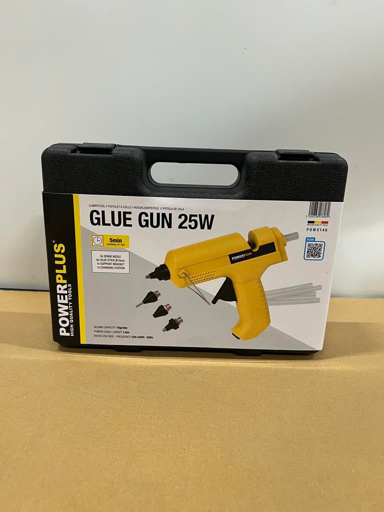 Nieuwe Powerplus Elektrisch hetelijmpistool POWX146, Ophalen of Verzenden, Nieuw