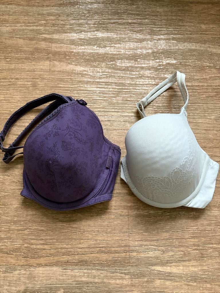 2 gedragen bh’s, Ophalen of Verzenden, Overige kleuren, BH