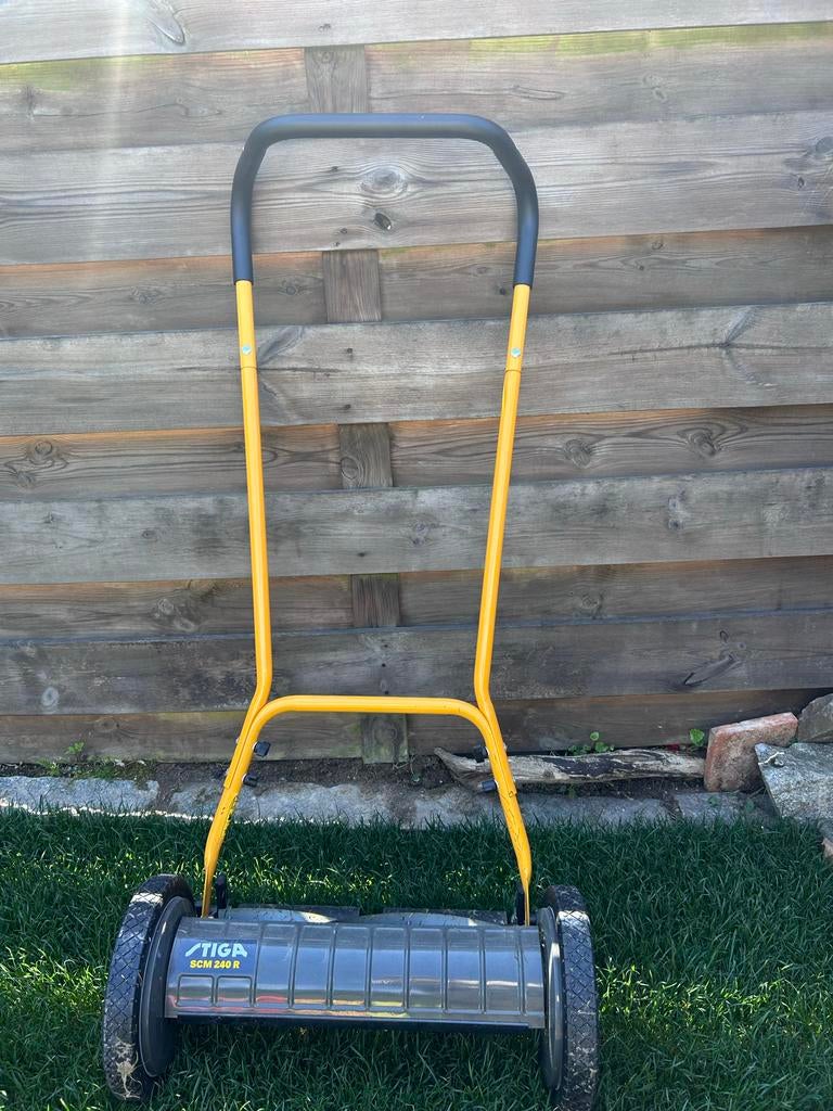 Stiga SCM 240 R Handgrasmaaier - Cilindermaaier 40 cm, Tuin en Terras, Ophalen, Handgrasmaaier, Zo goed als nieuw, 40 t/m 49 cm