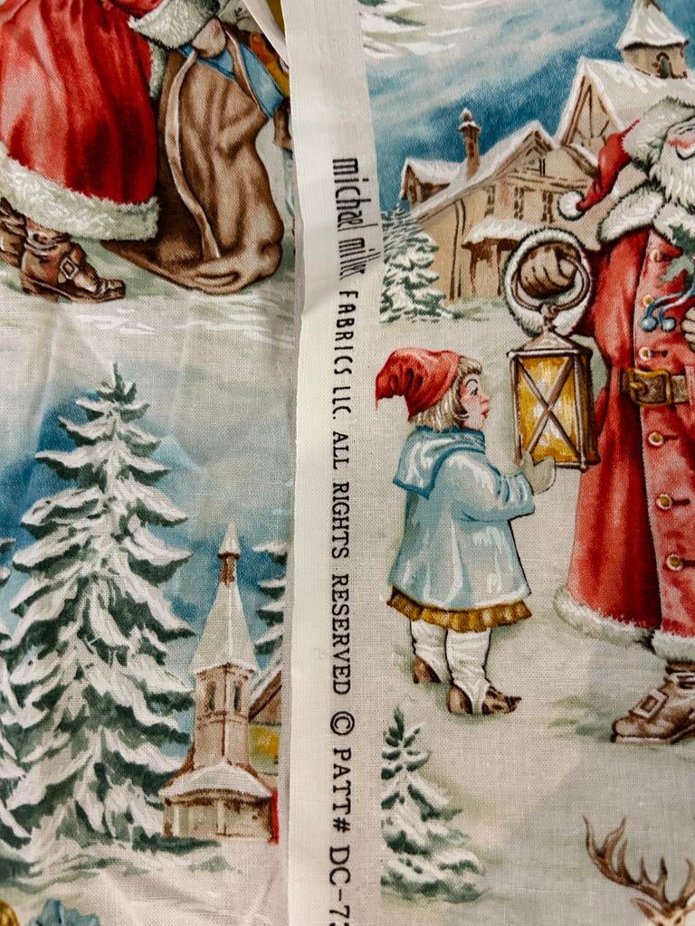Xl knutselpakket nostalgische kerststof, Ophalen of Verzenden, Katoen, 30 tot 200 cm, 30 tot 120 cm