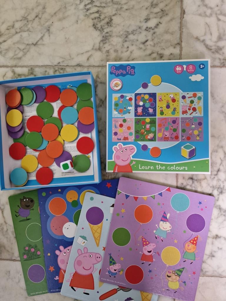 Peppa Pig Leer de Kleuren kleuren spel, Ophalen of Verzenden, Zo goed als nieuw, Puzzelen