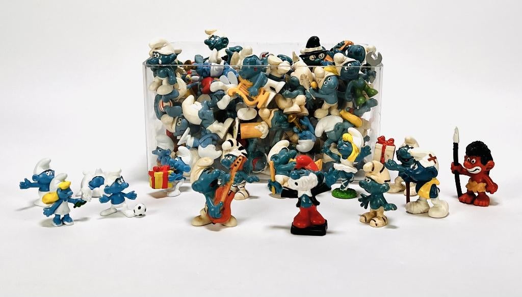 633. Smurfen, Schleich - Peyo stripfiguren collectie, Ophalen of Verzenden, Zo goed als nieuw, Verschillende Smurfen