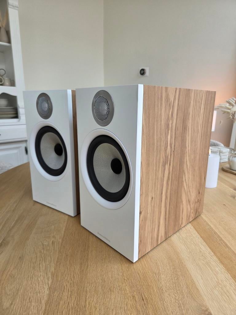 Bowers & Wilkins 606 s2 Oak Speakers, Ophalen of Verzenden, Zo goed als nieuw, 60 tot 120 watt, Bowers & Wilkins (B&W)