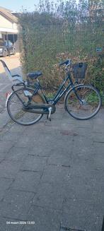 Damesfiets met kinderzitje en stuurmandje, Ophalen, Gebruikt, Overige merken