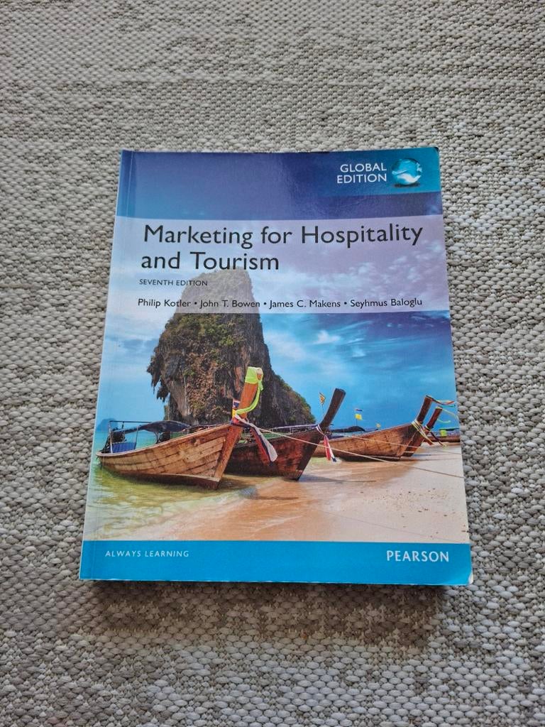 Marketing for Hospitality and Tourism - Global Edition, Ophalen, Gelezen, HBO, Philip Kotler