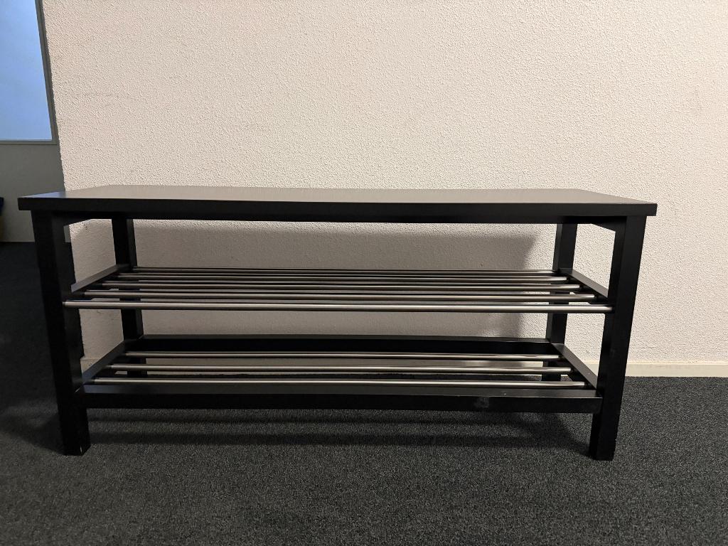 Shoe Rack Black – Compact Shoe Cabinet – Excellent Condition, Huis en Inrichting, Kasten | Schoenenkasten, Ophalen, Zo goed als nieuw