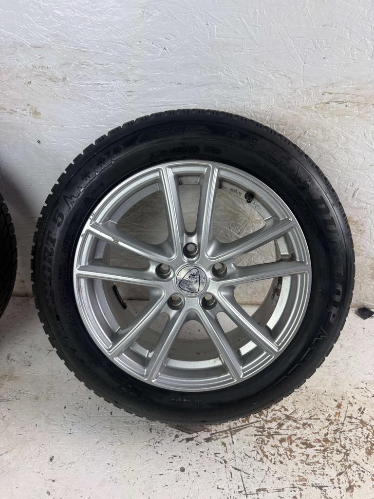 Volkswagen Golf Caddy Seat Leon velgen 16" 5x112 winterset, Niet ingevuld, Gebruikt, 16 inch, Banden en Velgen