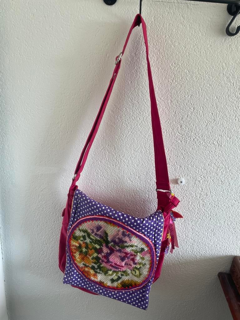 Handgemaakte schoudertas, Ophalen of Verzenden, Nieuw, Roze