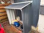 Stevige ijzeren houthok / berging, Tuin en Terras, Bergingen en Tuinkasten, Ophalen, Gebruikt, Metaal, Overige typen