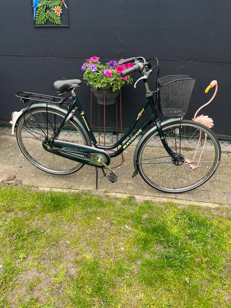 Batavus Piazza Damesfiets - 3 versnellingen, lage instap, (Extra) lage instap, Batavus, Zo goed als nieuw, Trommelrem