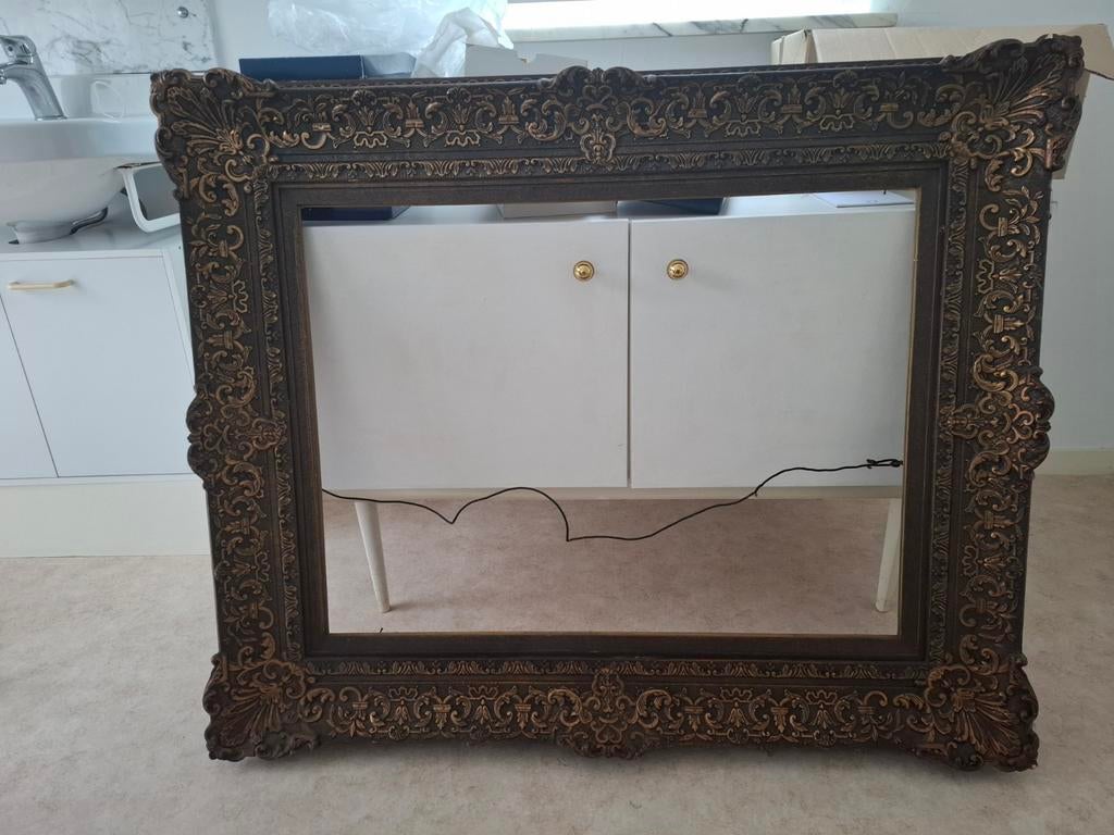 Set van 2 Vintage Schilderijlijsten - Barok Stijl, Huis en Inrichting, Ophalen, Gebruikt, 100 tot 125 cm, 75 cm of meer