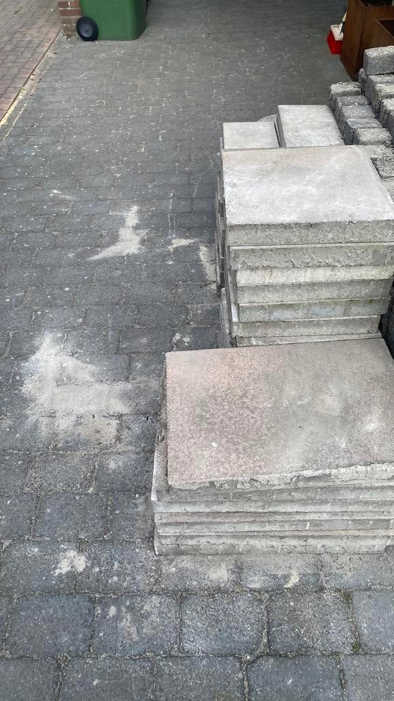 Tuin terras stenen verschillende maten, Ophalen, Gebruikt, 5 tot 10 m², Beton