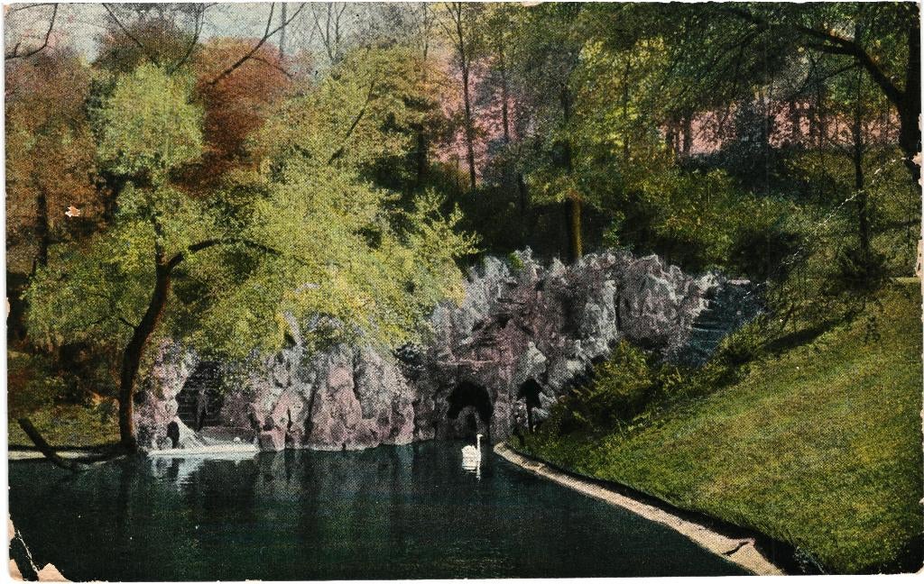 914335 Nijmegen Grot Kronenburgerpark 1916 Militair gelopen