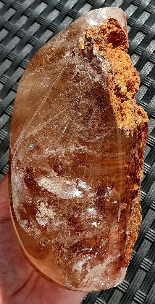 Lodoliet tuinkwarts Rutielkwarts Sjamaankwarts 1.2 Kg!, Verzamelen, Mineralen en Fossielen, Verzenden, Mineraal