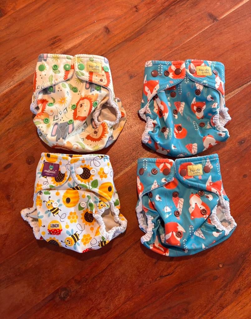 Overbroekjes wasbare luiers huda en milovia, Ophalen of Verzenden, Zo goed als nieuw, Jongetje of Meisje