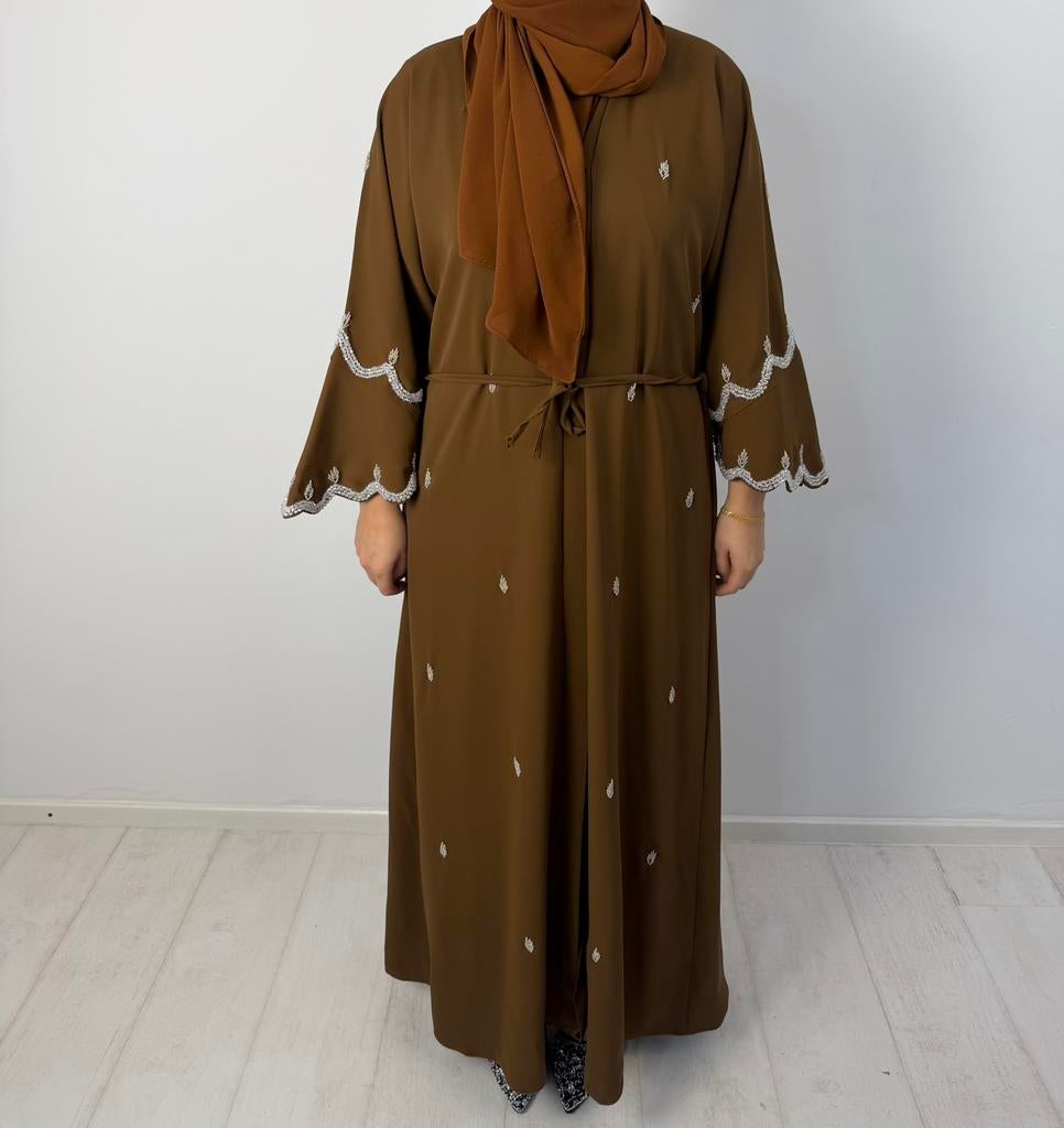 Abaya bruin, Kleding | Dames, Ophalen of Verzenden, Zo goed als nieuw, Bruin, Overige typen
