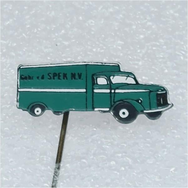 SP0772 Speldje Gebr. v.d. Spek N.V. vrachtwagen zwart, Verzamelen, Ophalen of Verzenden, Gebruikt, Transport