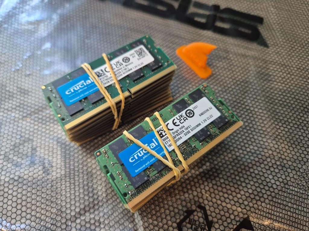 20x Crucial 16GB DDR4 SODIMM | 3200Mhz, Computers en Software, RAM geheugen, Niet ingevuld, DDR4, Niet ingevuld, Ophalen of Verzenden