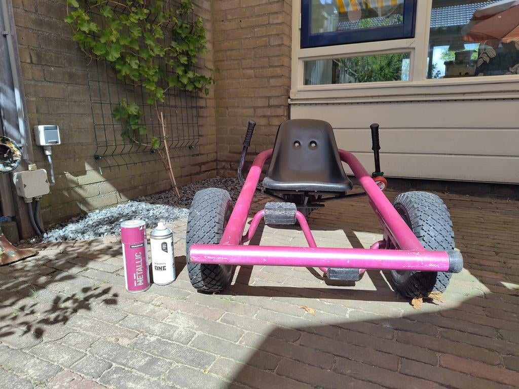 Triker 3 wiel skelter, roze/lila metallic, Ophalen, Gebruikt, Overige merken