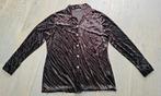 Te koop: Mooie bruine deels transparante blouse  Maat: M, Maat 38/40 (M), Bruin, Ophalen of Verzenden, Onbekend