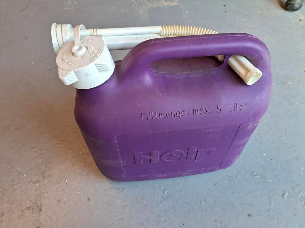 Jerrycan 5 liter - Paars brandstofreservoir, Ophalen of Verzenden