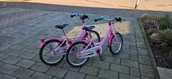 2x Puky Kinderfiets 18 inch tweeling, Fietsen en Brommers, Fietsen | Kinderfietsjes, Gebruikt, 16 tot 20 inch, Ophalen of Verzenden