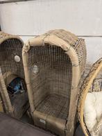 2 x Rotan Strandstoel  (NIEUW!) 170 hoog x 70 br x 80 diep., Ophalen, Nieuw, Rotan