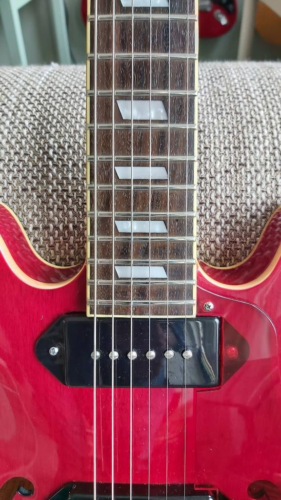 Casino coupe lindy fralin p90 cts pots, Ophalen, Zo goed als nieuw, Hollow body, Epiphone