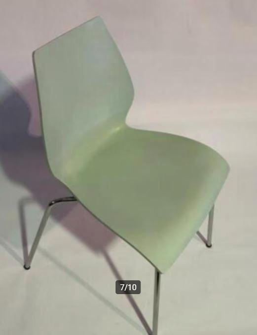 Kartell Maui Licht Blauw, Huis en Inrichting, Stoelen, Gebruikt, Vijf, Zes of meer stoelen, Blauw, Ophalen of Verzenden