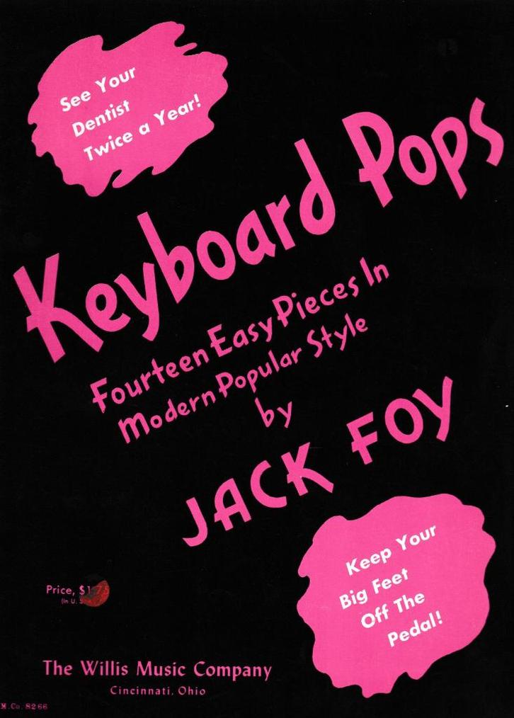 JACK FOY - Keyboard Pops, Muziek en Instrumenten, Bladmuziek, Gebruikt, Artiest of Componist, Populair, Keyboard, Ophalen of Verzenden