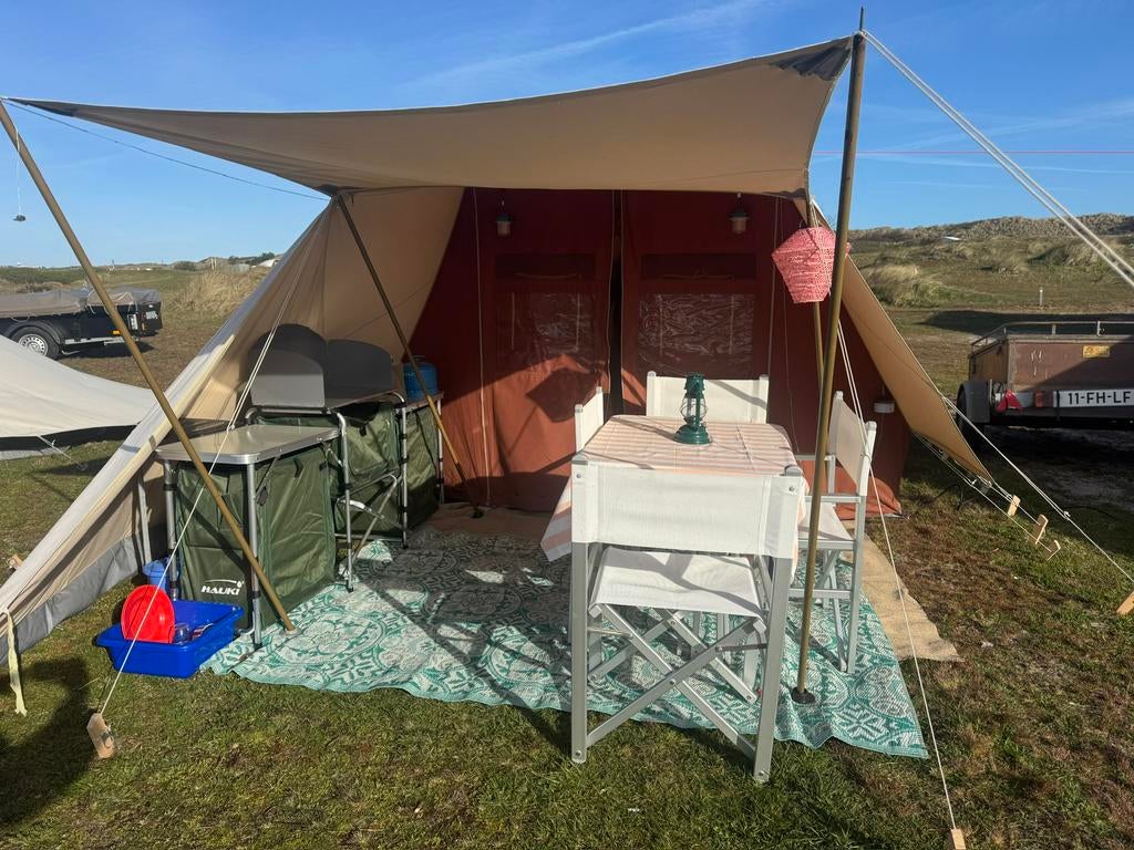 Uitwaaien & overnachten in Vlieland, glamping tent 5 pers