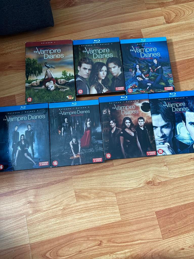 The Vampire Diaries seizoenen 1 t/m 7 Blu-ray, Vanaf 16 jaar, Ophalen of Verzenden, Gebruikt