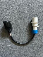 Verloopkabel CEE 16A 2P+E naar Schuko, Ophalen of Verzenden, Zo goed als nieuw, Kabel of Snoer