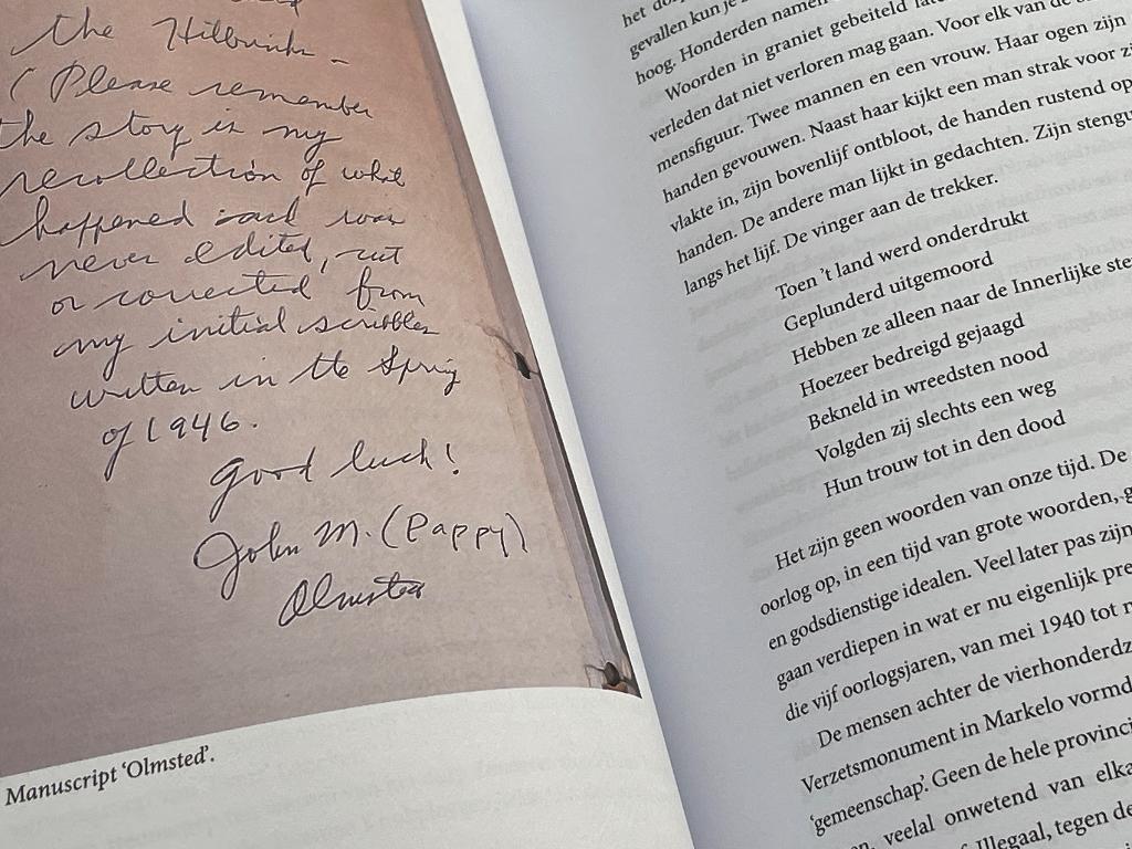 Achter de linies. De oorlogsherinneringen van John Olmsted, Verzamelen, Militaria | Tweede Wereldoorlog, Ophalen of Verzenden