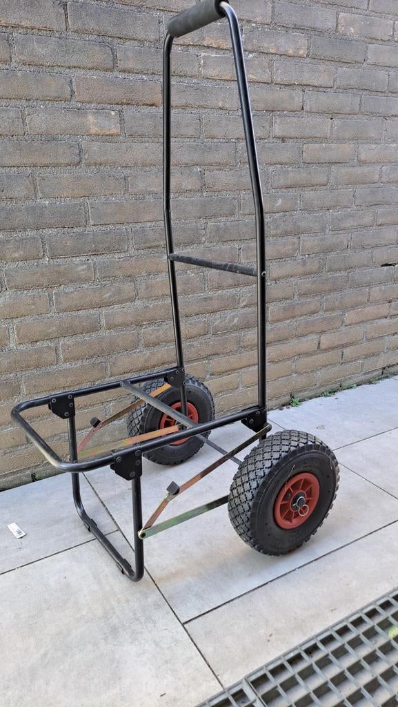 Stevige opvouwbare transportkar voor vissers met luchtbanden, Ophalen, Gebruikt