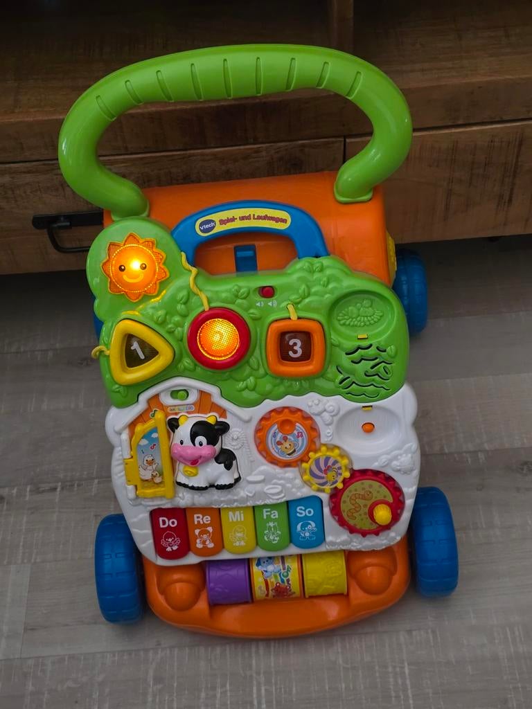 VTech Speel en Leerwagen, Ophalen, Zo goed als nieuw, Overige typen, Met licht