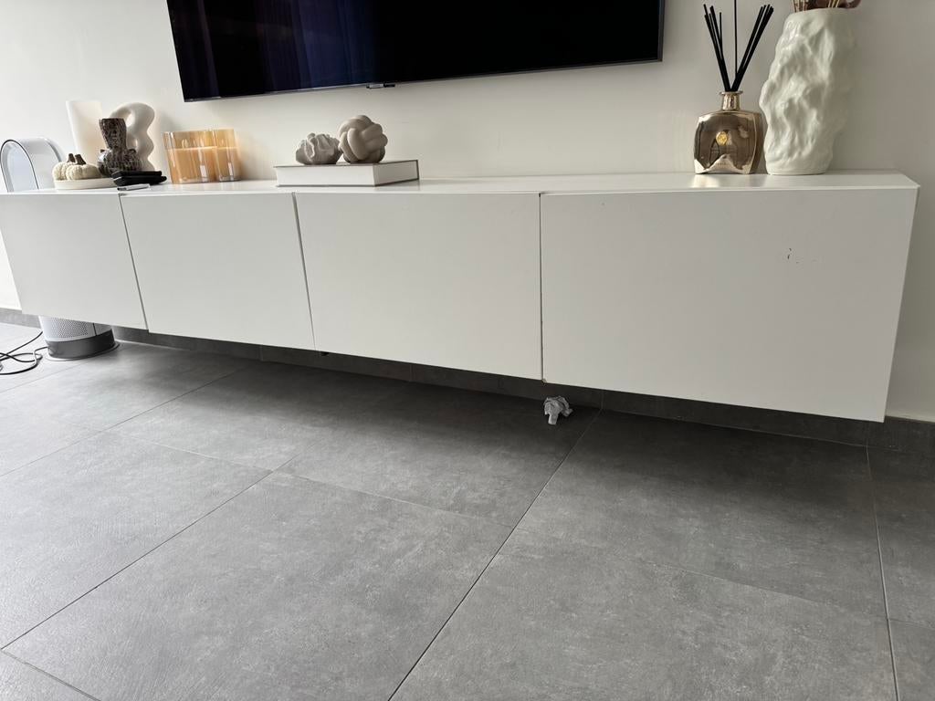 Tv meubel ikea wit 240 cm, Huis en Inrichting, Kasten | Televisiemeubels, Ophalen, Zo goed als nieuw, 200 cm of meer, Minder dan 100 cm