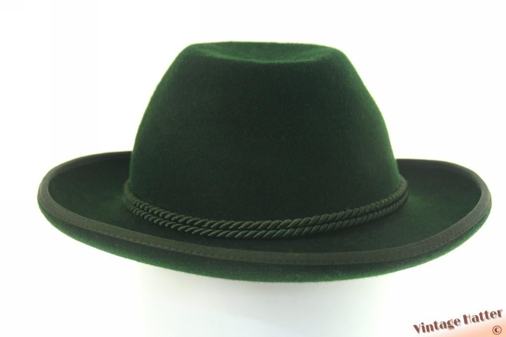kleine vintage Lage Allgauer jachthoed groen vilt 54, Kinderen en Baby's, Kinderkleding | Petten en Hoeden, 134 t/m 140, Gebruikt